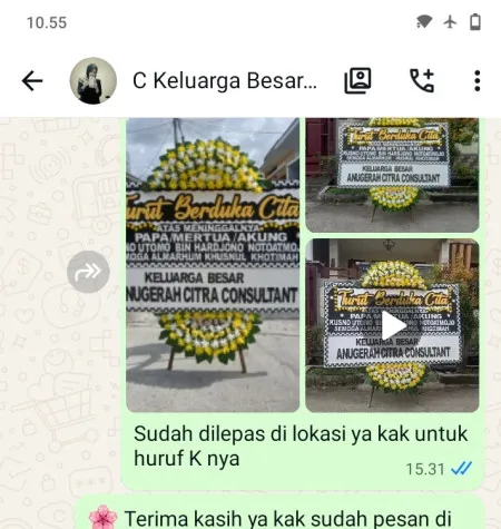 Pengiriman Papan Bunga Duka Kendalrejo Pituruh